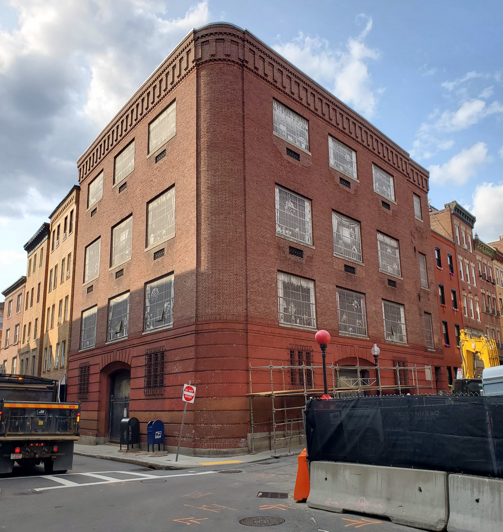 A 1909 Edison substation on Salem Street in the North End, built to look like a rowhouse
