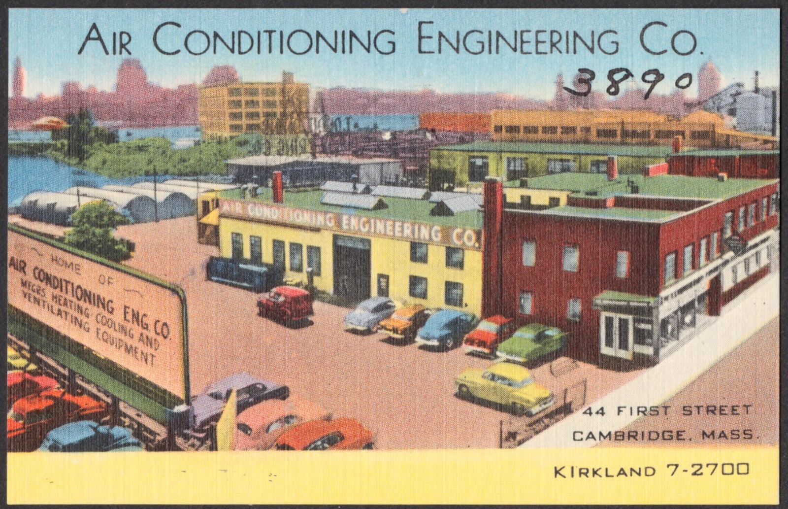 Postcard for the Air Conditioning Engineering Co., Cambridge